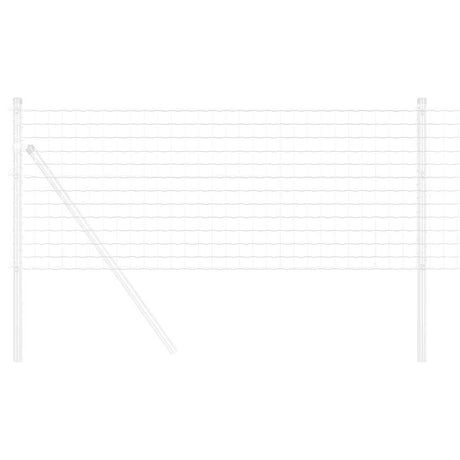 Vidaxl euro hek 0,8 x 25 m pvc-gecoat ijzer