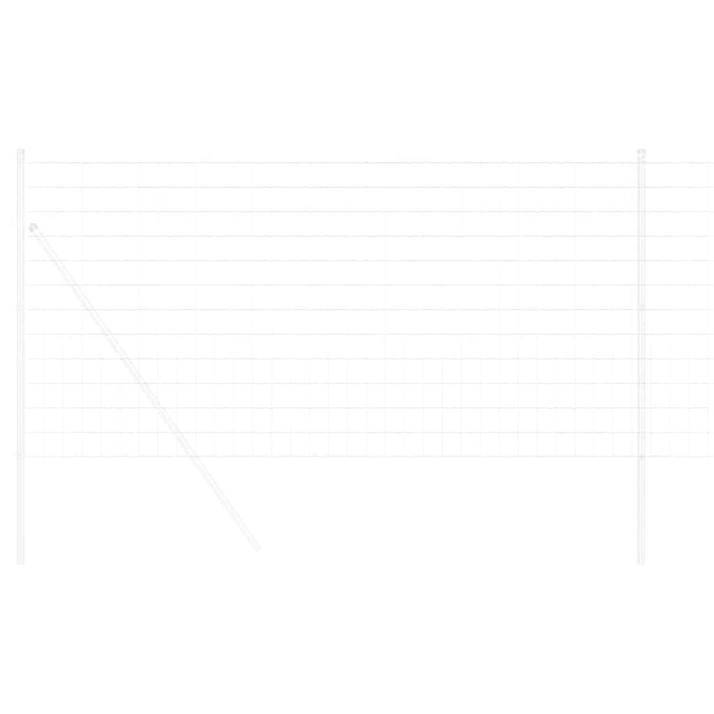 Vidaxl euro hek 1,2 x 25 m pvc-gecoat ijzer