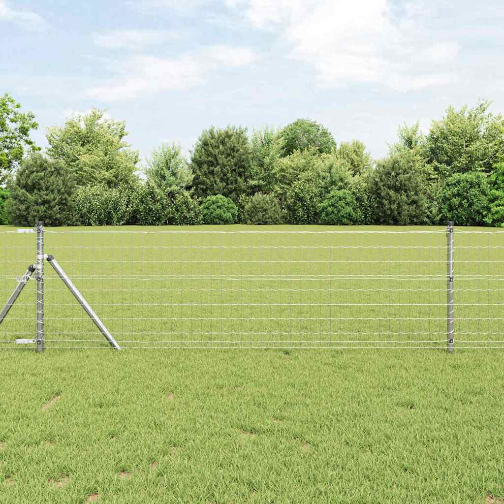 Vidaxl euro hek 0,4 x 50 m pvc-gecoat ijzer
