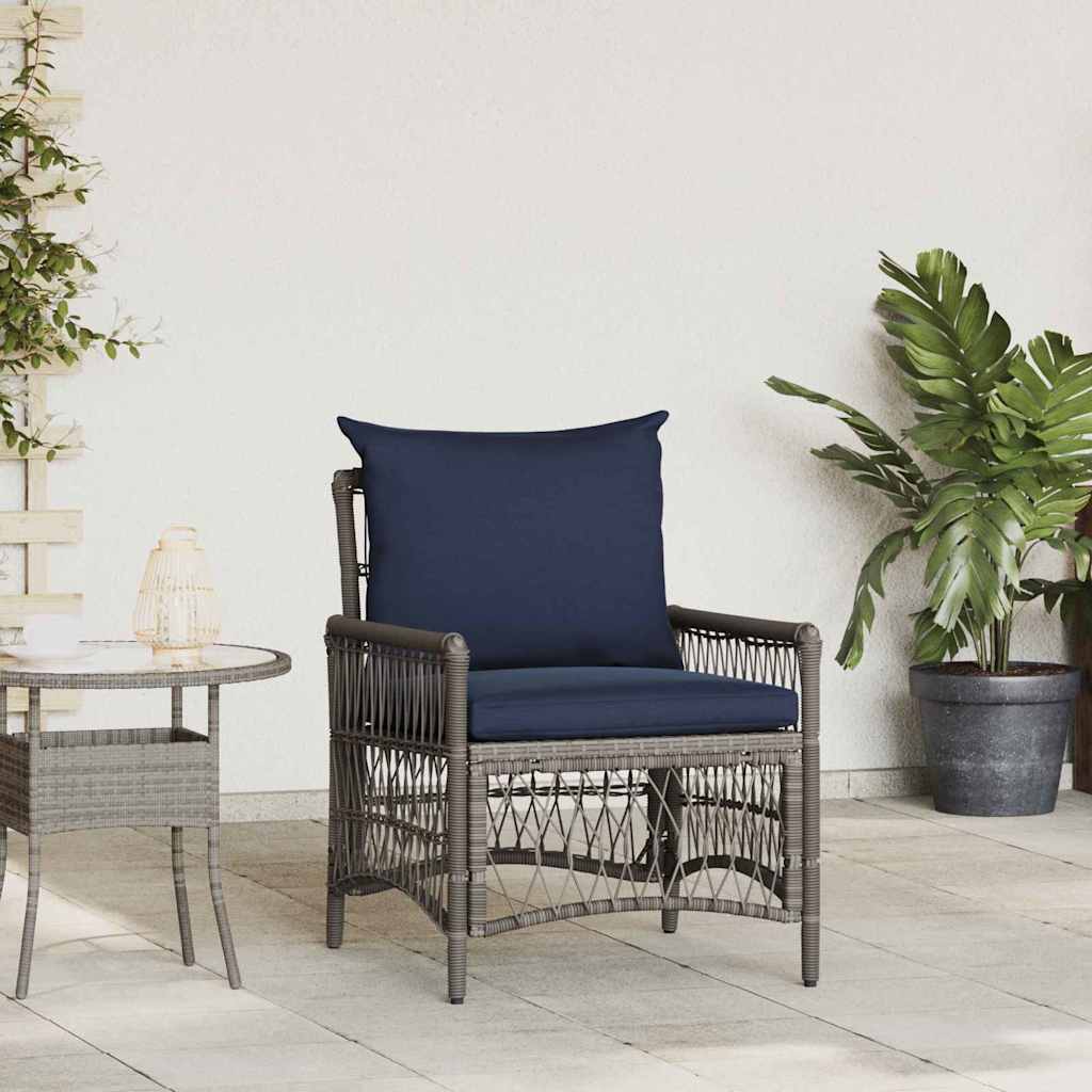 Vidaxl tuinstoel grijs poly rattan