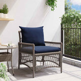 Vidaxl tuinstoel grijs poly rattan