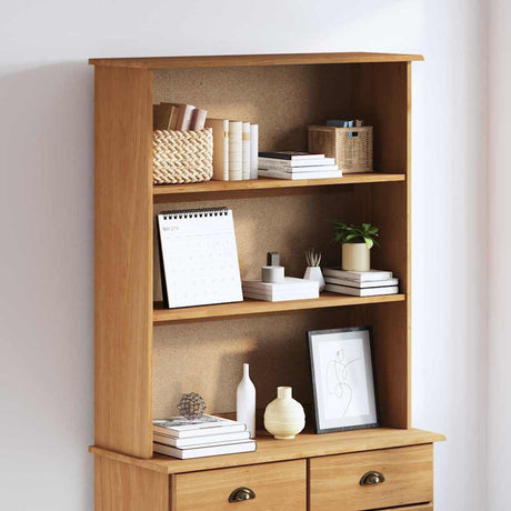 Vidaxl hutch askim 91 x 30 x 104 cm massief grenenhout