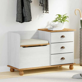 Vidaxl opslagbank askim wit 100 x 39 x 62 cm massief grenenhout