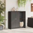 Vidaxl opbergkast met plank met opslag zwart 100 x 36 x 102 cm rattan