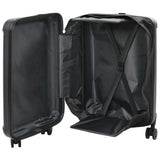 Vidaxl koffer met slot zwart 34 x 23 x 55.5 cm abs kunststof