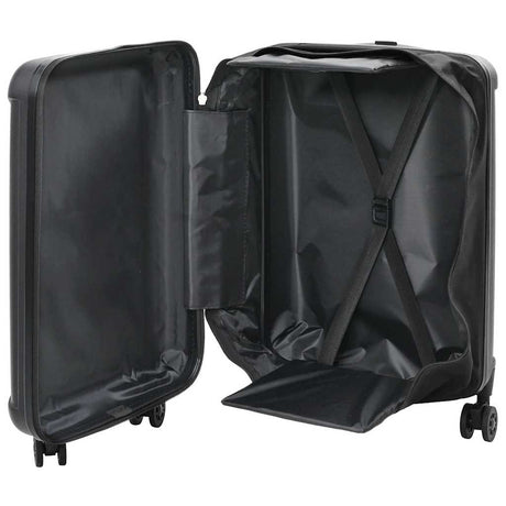 Vidaxl koffer met slot zwart 34 x 23 x 55.5 cm abs kunststof