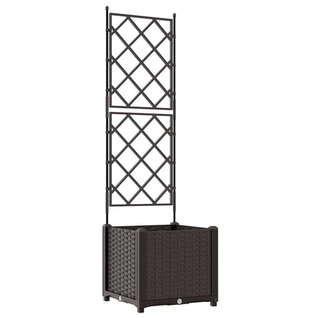 Vidaxl plantenbak bruin 40 x 40 x 143 cm pp