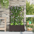 Vidaxl plantenbak 2 st bruin 80 x 40 x 143 cm pp