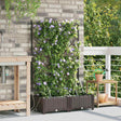 Vidaxl plantenbak 2 st bruin 80 x 40 x 126 cm pp