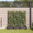 Vidaxl plantenbak 3 st bruin 120 x 40 x 126 cm pp