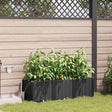 Vidaxl plantenbak 3 st zwart 120 x 40 x 37,5 cm pp