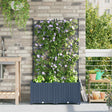 Vidaxl plantenbak 2 st grijs 80 x 40 x 143 cm pp