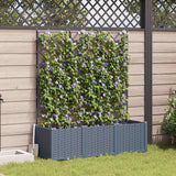 Vidaxl plantenbak 3 st lichtgrijs 120 x 40 x 143 cm pp