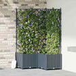 Vidaxl plantenbak 3 st lichtgrijs 80 x 80 x 143 cm pp
