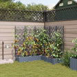 Vidaxl plantenbak 5 st lichtgrijs 120 x 120 x 126 cm pp