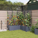 Vidaxl plantenbak 5 st lichtgrijs 120 x 120 x 142 cm pp