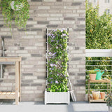 Vidaxl plantenbak wit 40 x 40 x 125,5 cm pp