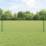 Vidaxl afrasteringspaal 5 pcs groen 100 cm staal
