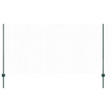 Vidaxl afrasteringspaal 11 pcs groen 120 cm staal