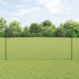 Vidaxl afrasteringspaal 5 pcs groen 150 cm staal