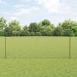 Vidaxl ingegraven hekpalen 11 st grijs 200 cm gepoedercoat staal