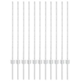Vidaxl ingegraven hekpalen 11 st zilver 140 cm gepoedercoat staal