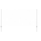 Vidaxl afrasteringspaal 5 pcs zilver 120 cm staal
