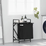 Vidaxl wasmand 1 vak met plank grijs sonoma eiken
