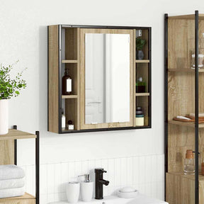 Vidaxl spiegelkast sonoma eiken 60 x 16 x 60 cm bewerkt hout