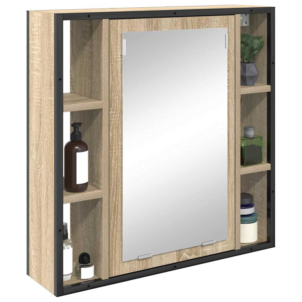 Vidaxl spiegelkast sonoma eiken 60 x 16 x 60 cm bewerkt hout