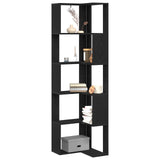Vidaxl boekenkast 5-laags 50 x 50 x 179 cm zwart eiken