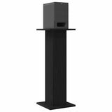 Vidaxl luidspreker standaards 2 pcs zwart eiken 30 x 30 x 80 cm