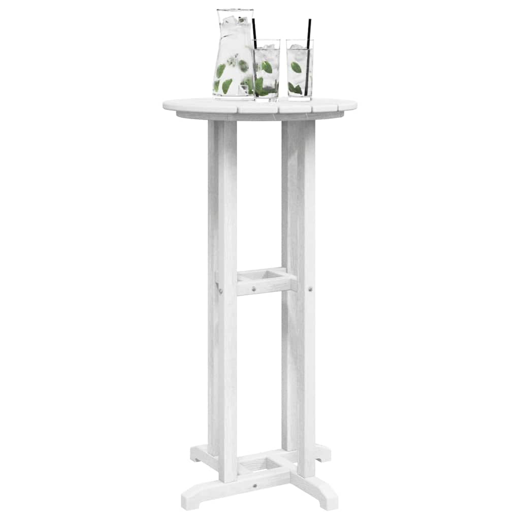 Vidaxl bartafel wit 55 x 55 x 107 cm polyetheen