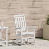 Vidaxl tuin schommelstoel wit hdpe