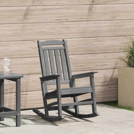 Vidaxl tuin schommelstoel lichtgrijs hdpe