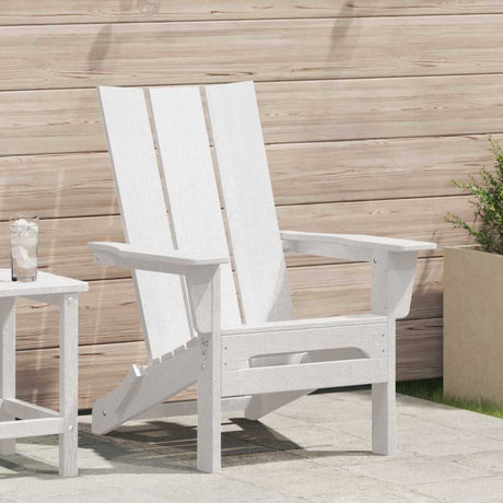 Vidaxl vouw adirondack stoel wit 80,5 x 74,5 x 92 cm hdpe