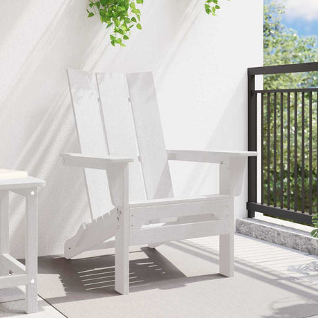 Vidaxl vouw adirondack stoel wit 80,5 x 74,5 x 92 cm hdpe