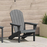 Vidaxl adirondack-stoel lichtgrijs hdpe