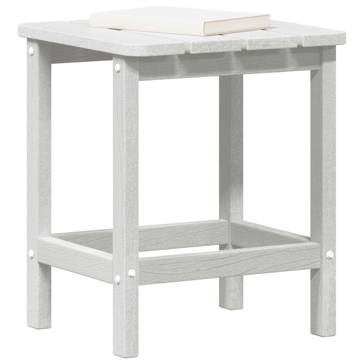 Vidaxl bijzettafel wit 38 x 38 x 46 cm polyetheen