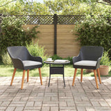 Vidaxl tuinstoel 2 st zwart poly rattan