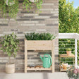 Vidaxl plantenbak beige 71 x 37 x 76,5 cm massief vurenhout