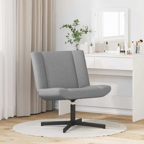 Vidaxl draaistoel lichtgrijs 63 x 75 x 76 cm stof