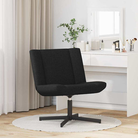 Vidaxl draaistoel zwart 63 x 75 x 76 cm stof