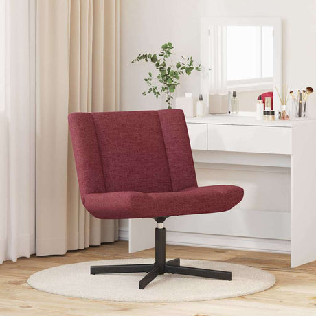 Vidaxl draaistoel wijnrood 63 x 75 x 76 cm stof