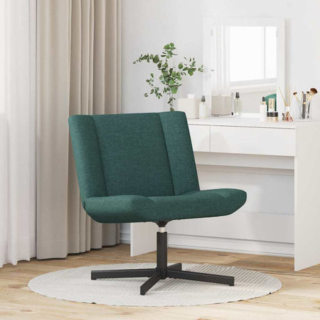 Vidaxl draaistoel donkergroen 63 x 75 x 76 cm stof