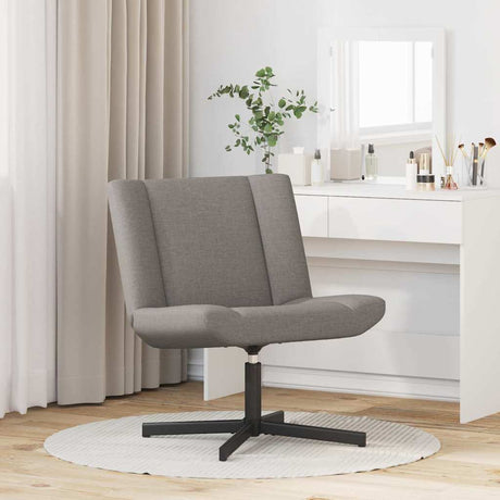 Vidaxl draaistoel taupe 63 x 75 x 76 cm stof