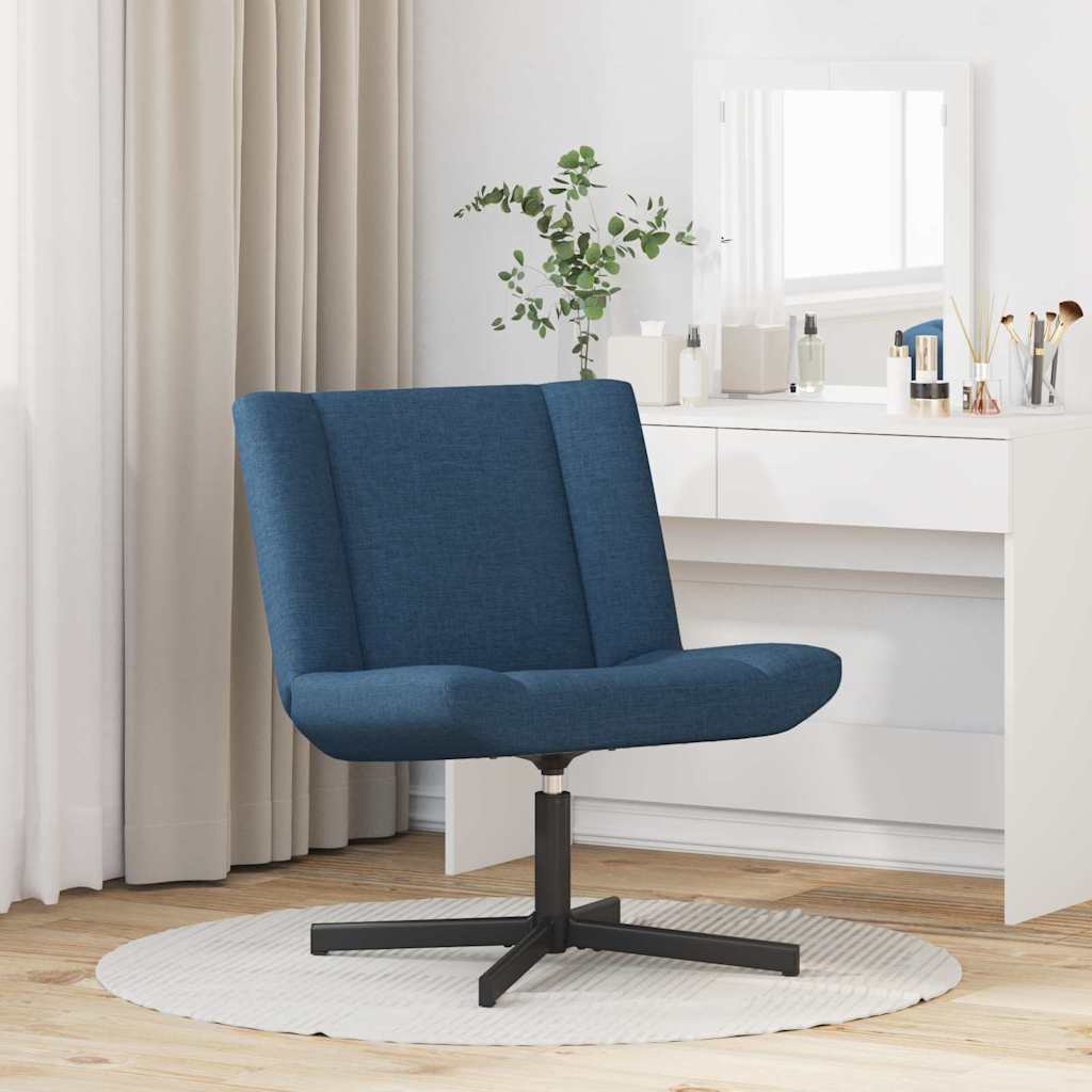 Vidaxl draaistoel blauw 63 x 75 x 76 cm stof