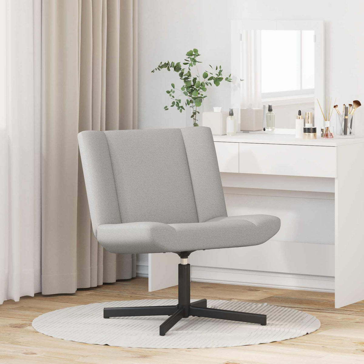 Vidaxl draaistoel wolkengrijs 63 x 75 x 76 cm stof