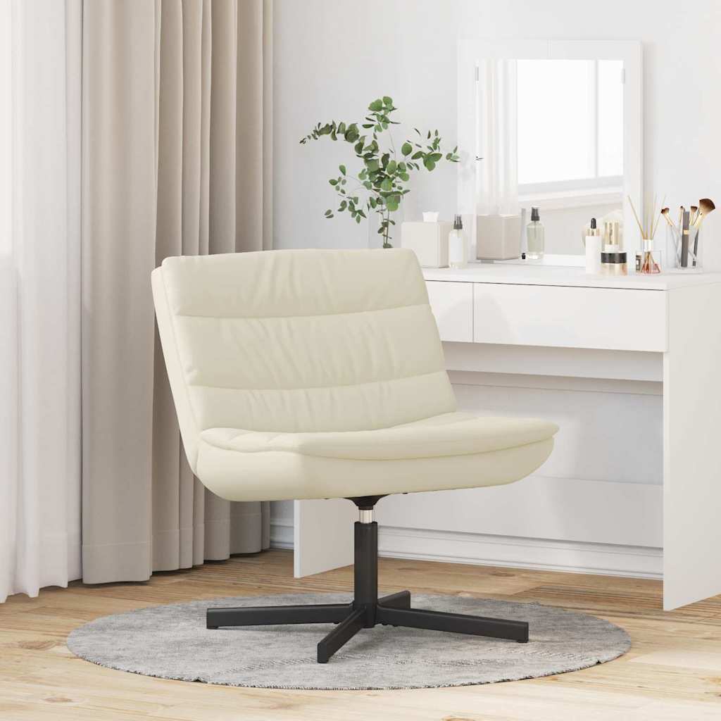 Vidaxl draaistoel crème 63 x 75 x 76 cm kunstleer