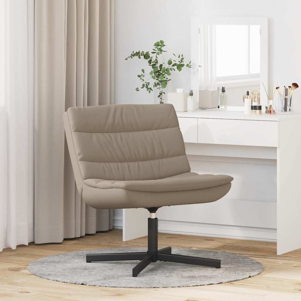 Vidaxl draaistoel cappuccino 63 x 75 x 76 cm kunstleer